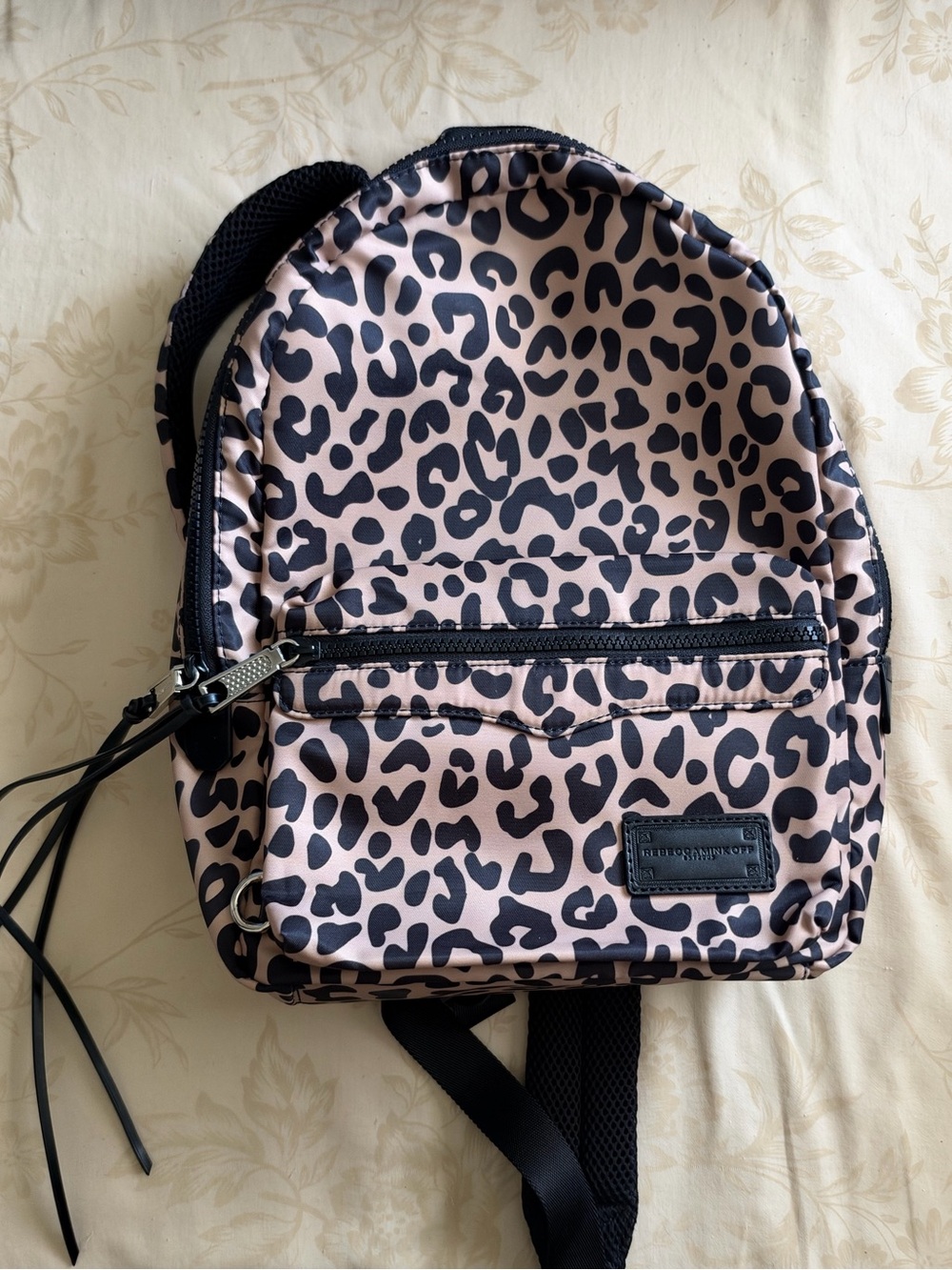 Rebecca Minkoff Pink Leopard Print Mini Backpack